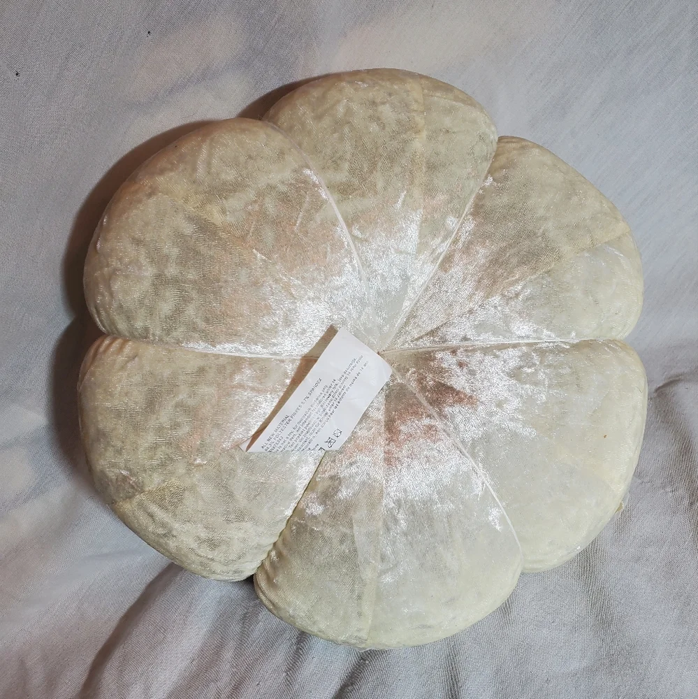 Soft white pumpkin Halloween decor